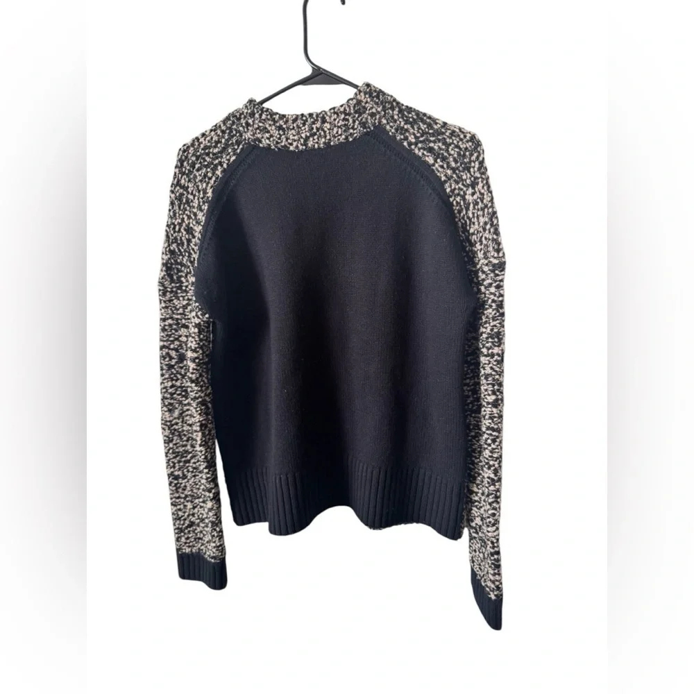 rag & bone Black/White  Crew Neck Sweater Size XS 100% Wool